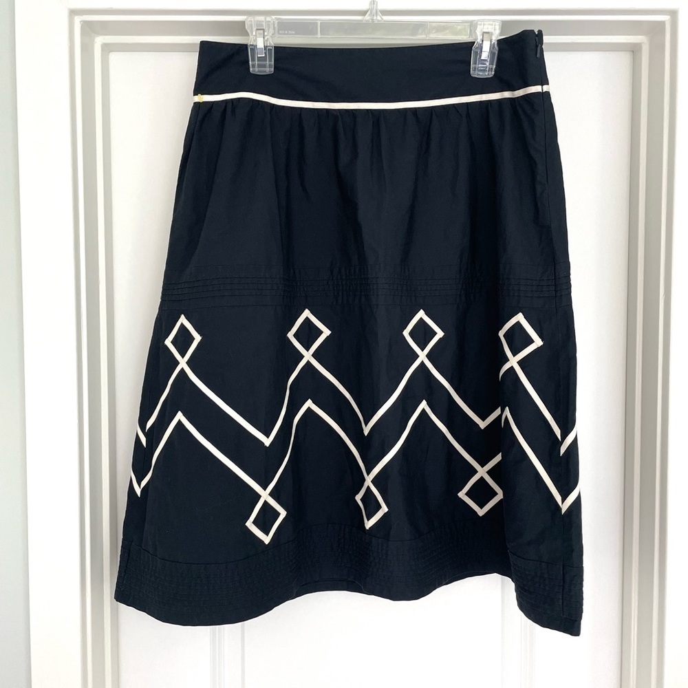 LOFT Boho 100% Cotton Midi Skirt 8